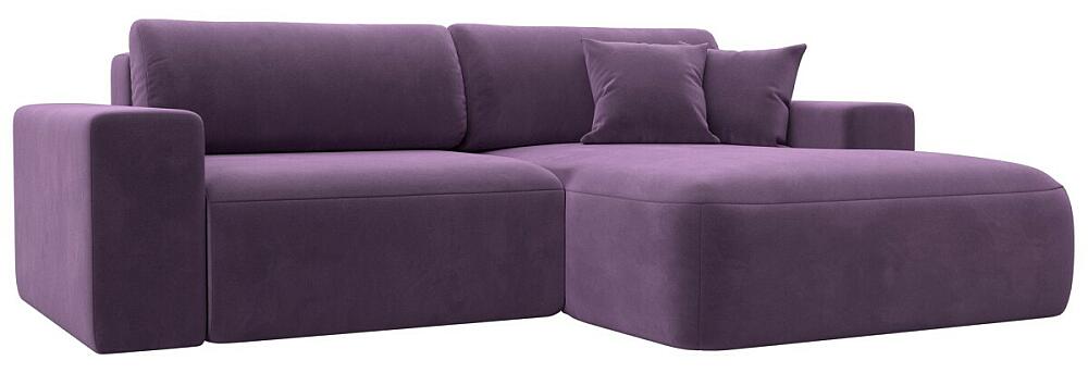 Диван угловой Лига-036 НПБ Классик правый угол Микровельвет Сиреневый 77999₽