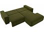 Диван угловой лига-036 нпб классик правый угол микровельвет зелёный еврокнижка