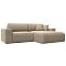 Диван угловой Лига-036 НПБ Классик правый угол Велюр Бежевый