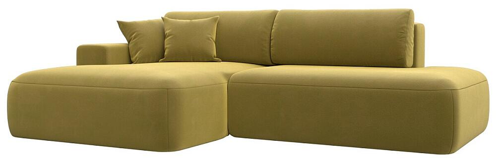 Диван угловой Лига-036 НПБ Модерн левый угол Микровельвет Желтый 80999₽