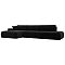 Диван угловой Лига-036 НПБ Модерн Лонг левый угол Велюр Черный