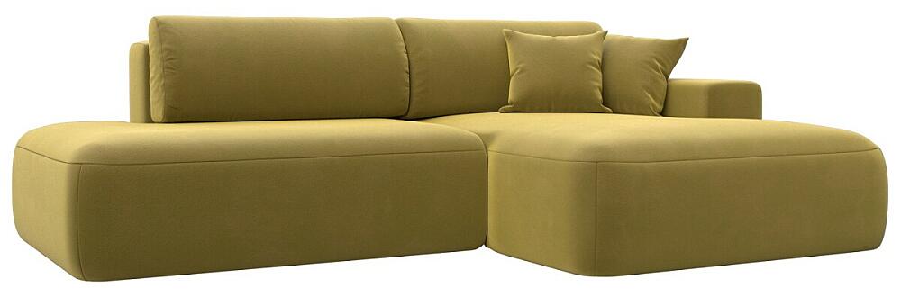 Диван угловой Лига-036 НПБ Модерн правый угол Микровельвет Желтый 80999₽