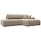 Диван угловой Лига-036 НПБ Модерн правый угол Велюр Бежевый