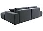 Диван угловой лига-036 нпб модерн правый угол велюр серый еврокнижка
