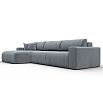 Диван угловой лига велюр-036 нпб классик лонг левый угол tower 10 серый еврокнижка