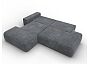 Диван угловой лига-036 велюр нпб модерн левый угол brut 16 темно-серый еврокнижка