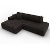 Диван угловой лига велюр-036 нпб модерн левый угол brut 17 коричневый еврокнижка