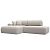 Диван угловой лига замша-036 нпб модерн левый угол joly 05 бежевый еврокнижка