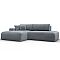 Диван угловой лига велюр-036 нпб модерн левый угол tower 10 серый еврокнижка
