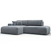 Диван угловой лига велюр-036 нпб модерн левый угол tower 10 серый еврокнижка
