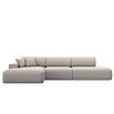 Диван угловой лига замша-036 нпб модерн лонг левый угол joly 05 бежевый еврокнижка