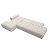 Диван угловой лига замша-036 нпб модерн лонг левый угол joly 05 бежевый еврокнижка