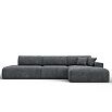 Диван угловой лига велюр-036 нпб модерн лонг правый угол brut 16 темно-серый еврокнижка