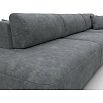 Диван угловой лига велюр-036 нпб модерн лонг правый угол brut 16 темно-серый еврокнижка