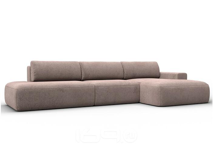 Диван угловой лига-036 нпб модерн лонг правый угол tower 05 бежевый еврокнижка