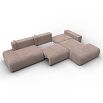 Диван угловой лига-036 нпб модерн лонг правый угол tower 05 бежевый еврокнижка
