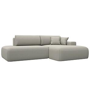 Диван угловой лига рогожка-036 нпб модерн правый угол амур 02 бежевый еврокнижка