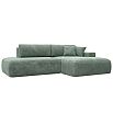 Диван угловой лига велюр-036 нпб модерн правый угол brut 08 зеленый еврокнижка