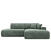 Диван угловой лига велюр-036 нпб модерн правый угол brut 08 зеленый еврокнижка