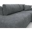 Диван угловой лига велюр-036 нпб модерн правый угол brut 16 темно-серый еврокнижка
