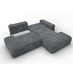 Диван угловой лига велюр-036 нпб модерн правый угол brut 16 темно-серый еврокнижка