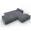 Диван угловой лига велюр-036 нпб модерн правый угол brut 16 темно-серый еврокнижка