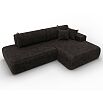 Диван угловой лига велюр-036 нпб модерн правый угол brut 17 коричневый еврокнижка