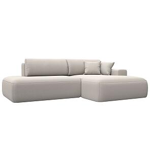 Диван угловой лига замша-036 нпб модерн правый угол joly 05 бежевый еврокнижка