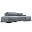 Диван угловой лига велюр-036 нпб модерн правый угол tower 10 серый еврокнижка