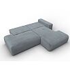 Диван угловой лига велюр-036 нпб модерн правый угол tower 10 серый еврокнижка