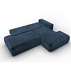 Диван угловой лига велюр-036 нпб модерн правый угол tower 13 синий еврокнижка