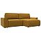 Диван угловой Лига-048 НПБ Велюр BRUT 10 желтый