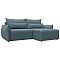 Диван угловой Лига-051 НПБ угол универсальный Велюр NESS 12 серый