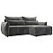 Диван угловой Лига-051 НПБ угол универсальный Велюр TOWER 10 серый
