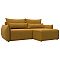 Диван угловой Лига-051 НПБ угол универсальный Велюр BRUT 10 желтый