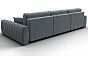 Диван угловой лига-057 нпб лонг угол правый велюр tower 10 серый еврокнижка