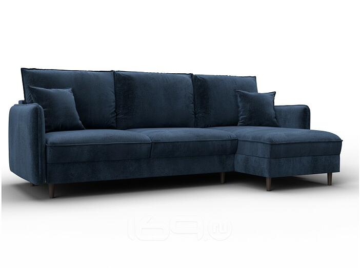 Диван угловой лига велюр-064 нпб угол универсальный tower 13 синий пантограф (тик-так)