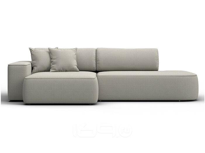 Диван угловой лига-065 бп угол левый амур 02 бежевый еврокнижка