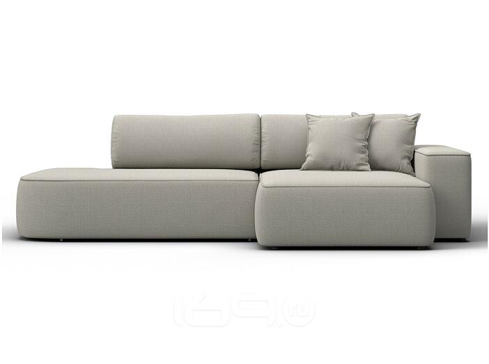 Диван угловой лига-065 бп угол правый амур 02 бежевый еврокнижка