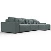 Диван угловой лига рогожка-074 угол универсальный амур 07 серый еврокнижка