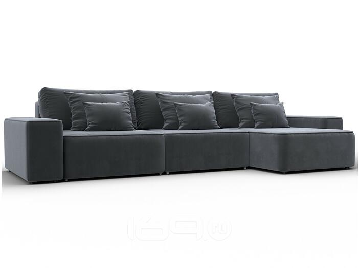 Диван угловой лига-074 угол универсальный seven 17 серый еврокнижка
