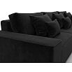 Диван угловой лига велюр-074 угол универсальный seven 35 черный еврокнижка