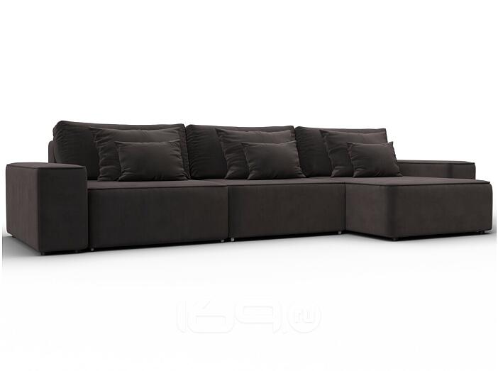 Диван угловой лига-074 угол универсальный seven 727 коричневый еврокнижка