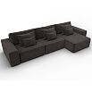 Диван угловой лига-074 угол универсальный seven 727 коричневый еврокнижка