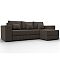 Диван угловой лига рогожка-076 угол универсальный амур 05 коричневый еврокнижка