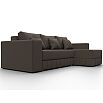 Диван угловой лига-076 угол универсальный амур 05 коричневый еврокнижка