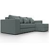 Диван угловой лига-076 угол универсальный амур 07 серый еврокнижка