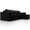 Диван угловой лига экокожа-076 угол универсальный grifon 18 черный еврокнижка