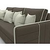 Диван угловой лига-078 угол левый амур 05 коричневый/амур 02 бежевый дельфин