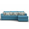 Диван угловой лига-078 угол правый амур 10 голубой/амур 02 бежевый дельфин